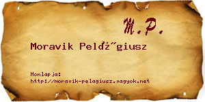 Moravik Pelágiusz névjegykártya